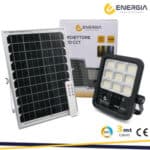 FARO CON PANNELLO SOLARE 100W 1100LM CCT TELECOMANDATO